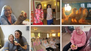 Residents at Park House welcome new friends and enjoy a musical afternoon